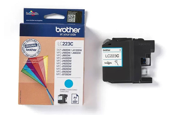 Brother LC223C, LC-223C 0,55k Cyan do Brother DCP-J4120DW DCP-J562DW MFC-J4420DW Tusz Oryginalny