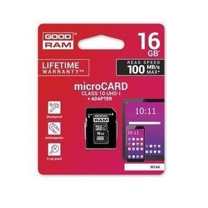 GOODRAM microSDHC 16GB klasa 10 UHS I + adapter