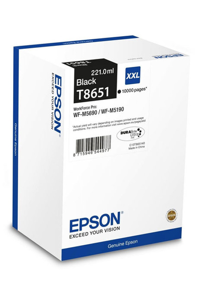 Epson T8651 XXL (C13T865140) 10k Black do Epson WorkForce Pro WF-M5190 WF-M5690 Tusz Oryginalny