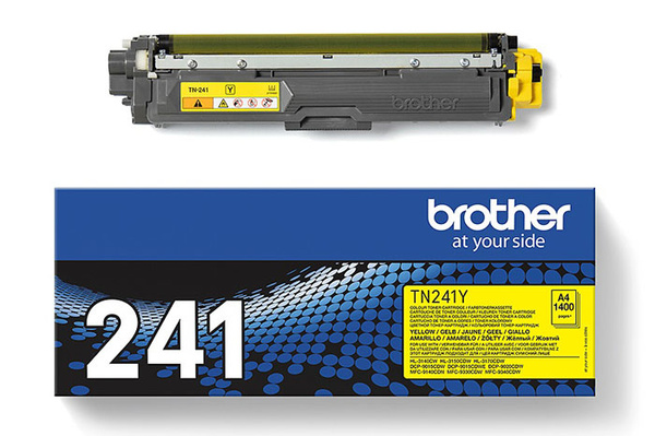 Brother TN241Y, TN-241Y 1,4k Yellow do Brother DCP-9015 DCP-9020 HL-3150 HL-3170 MFC-9130 MFC-9140 MFC-9340 Toner Oryginalny