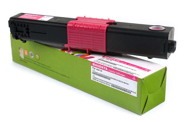 Zamiennik OKI 44469705 3k Magenta toner marki Cartridge Web do Oki C310 C330 C331 C510 C511 C530 C531 MC351 MC352 MC361 MC362 MC561 MC562