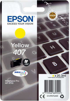 Oryginalny Tusz 407 do Epson 20.3 ml Yellow