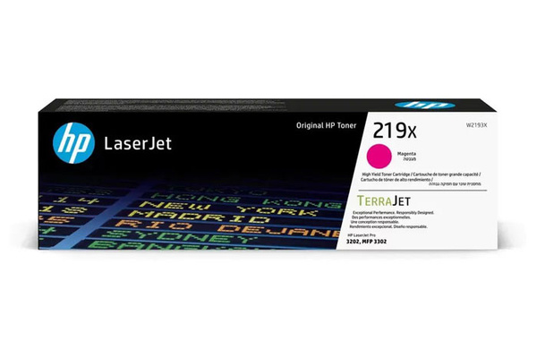 HP 219X W2193X 2,5k Magenta do HP LaserJet 3202 3302 Toner Oryginalny