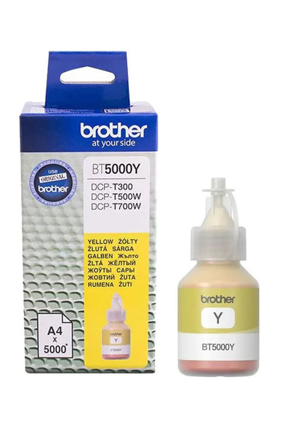 Brother BT-5000Y, BT5000Y 5k Yellow do Brother DCP-T220 T420W T425W T426W T500W T510W T520W Tusz Oryginalny